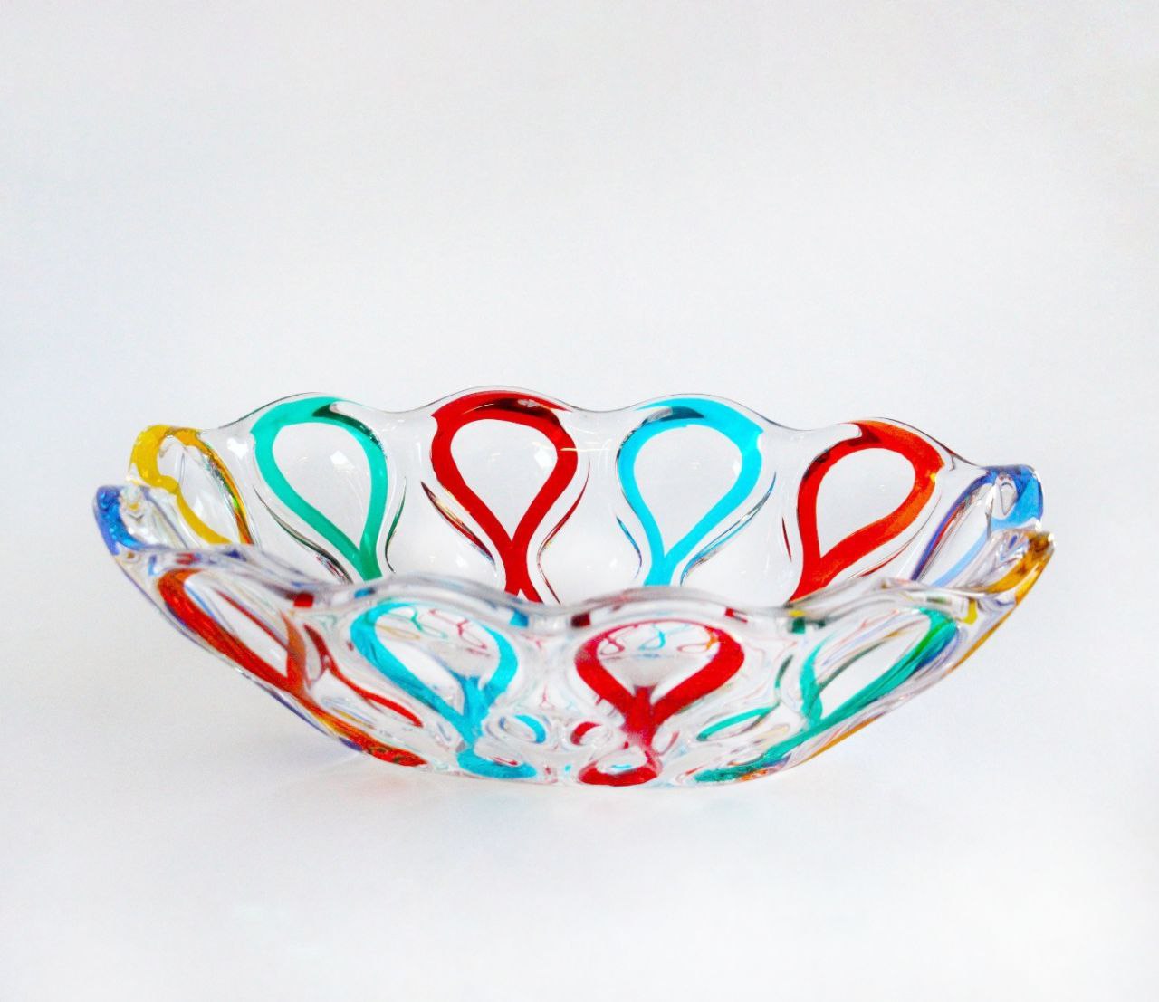 Colour oval bowl- ocean