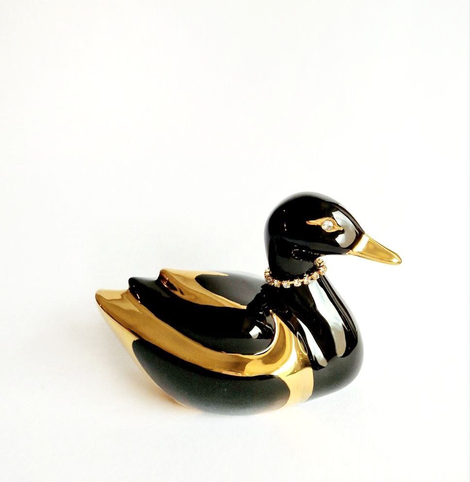 Black gold duck