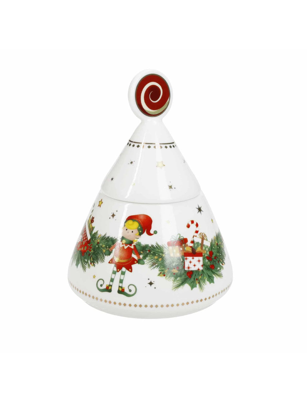 Christmas sugar bowl