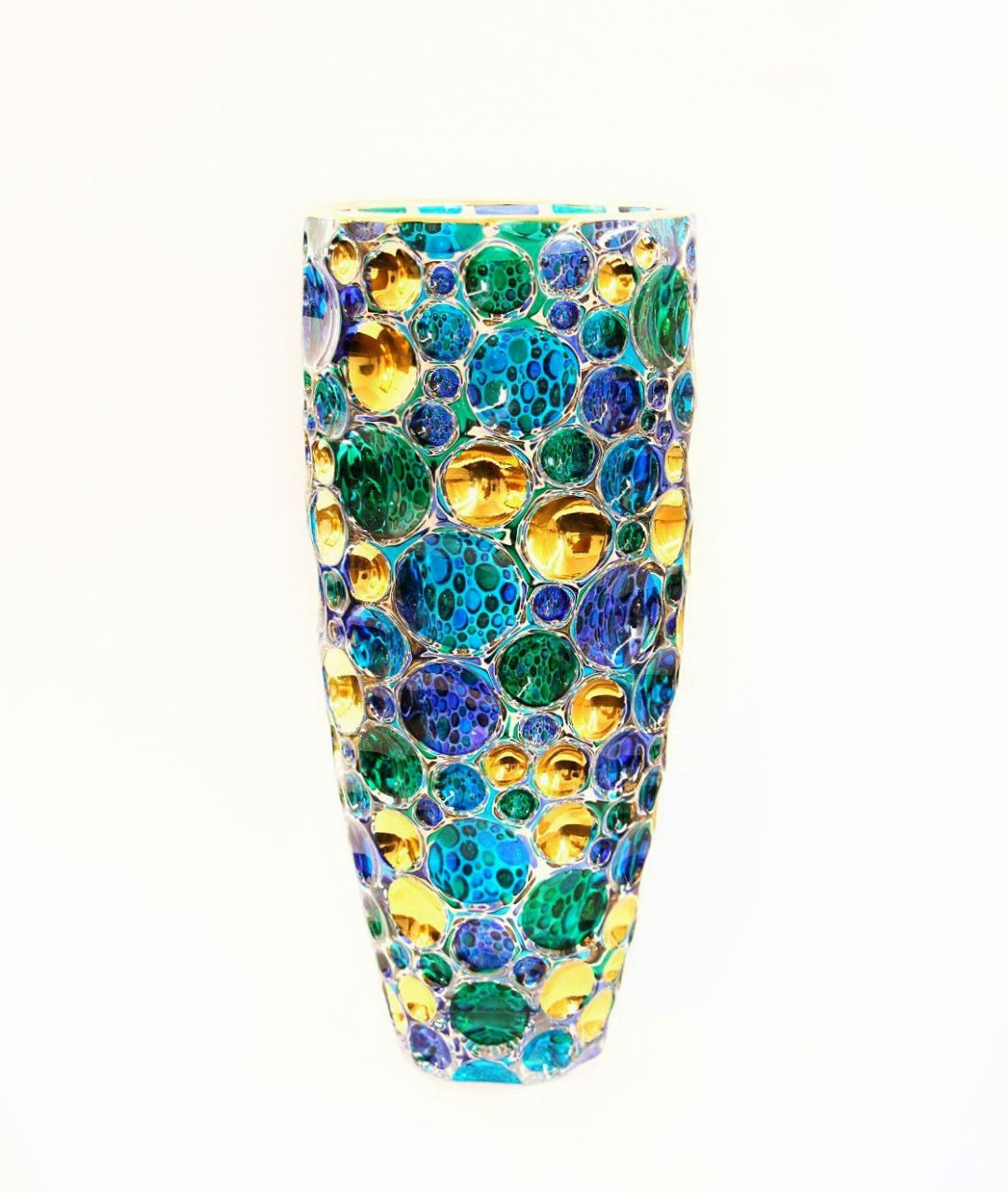Green and blue vase