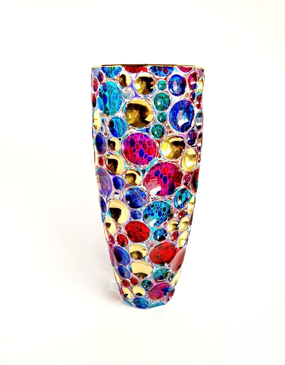Colour crystal vase- lisboa