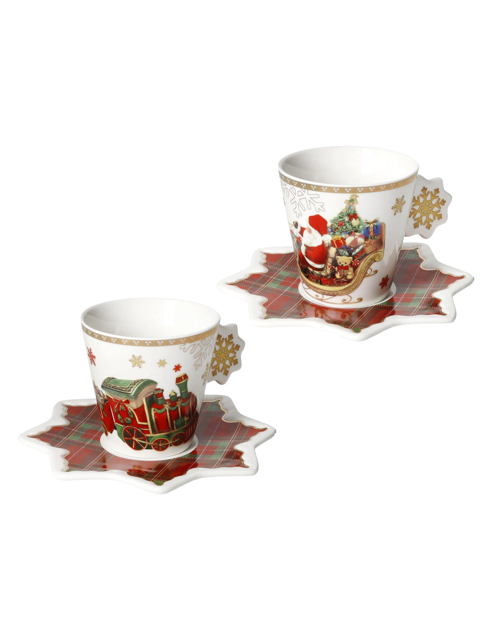 Christmas espresso cups