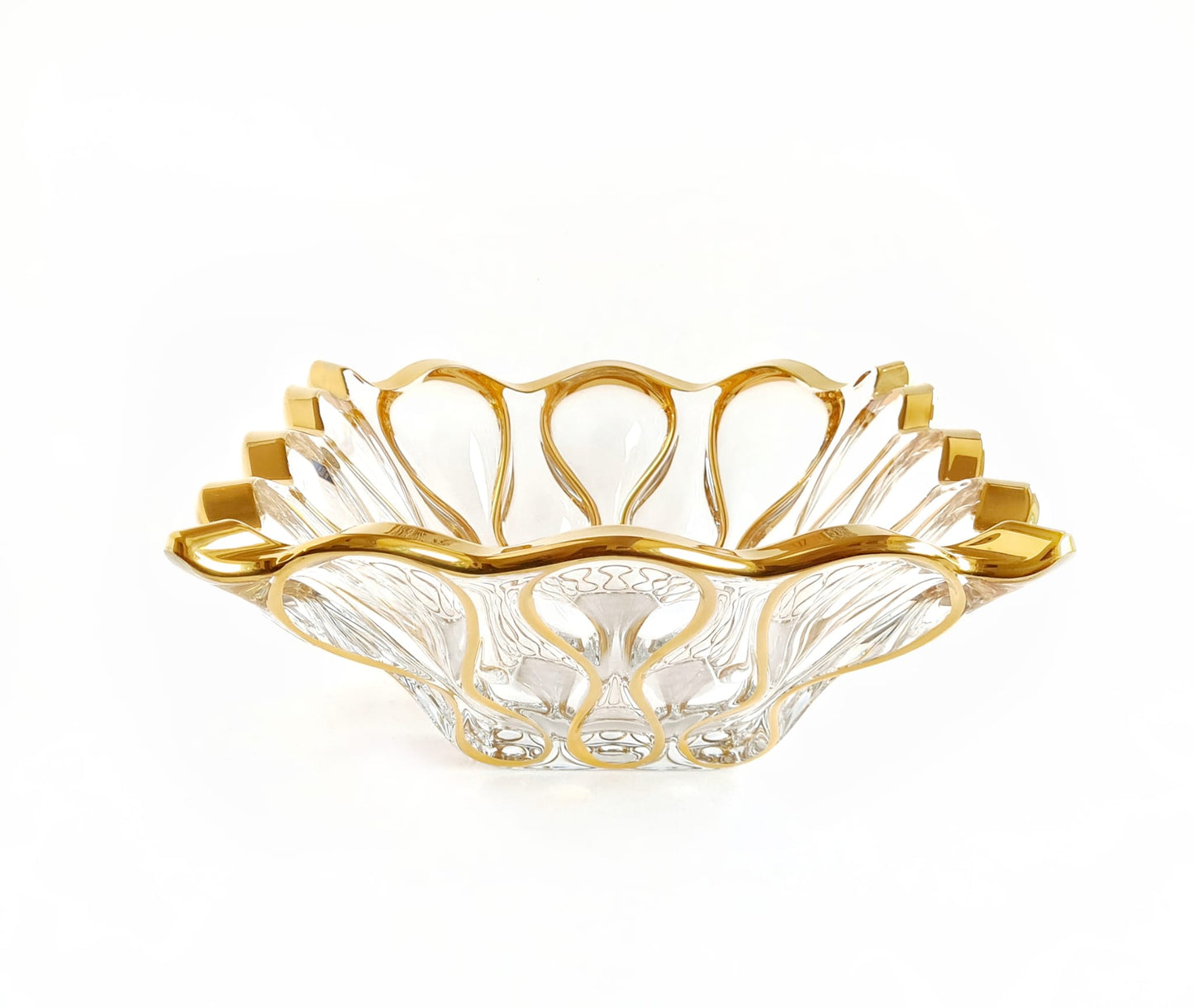 Crystal fruit bowl- ocean