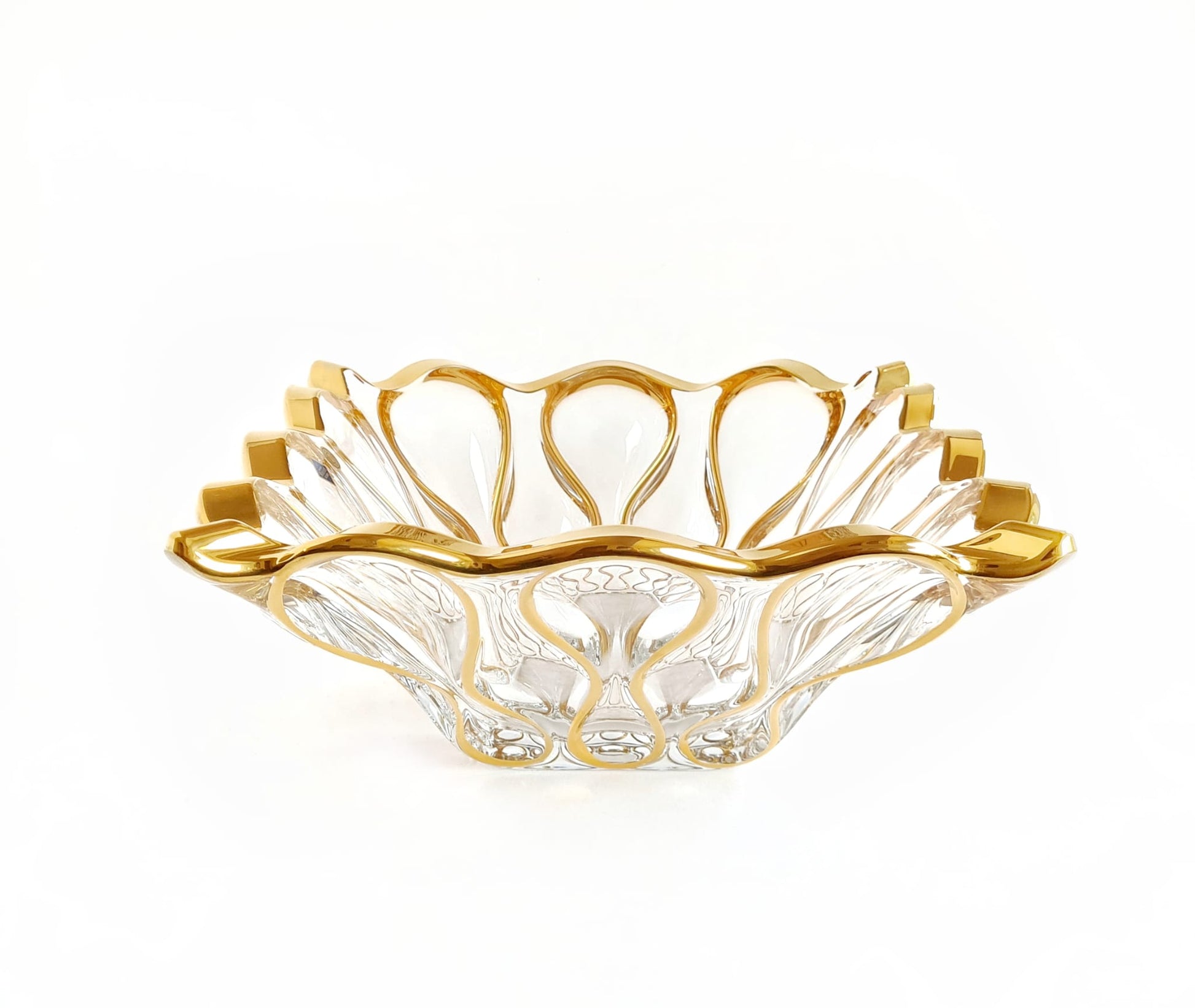 Crystal fruit bowl- ocean