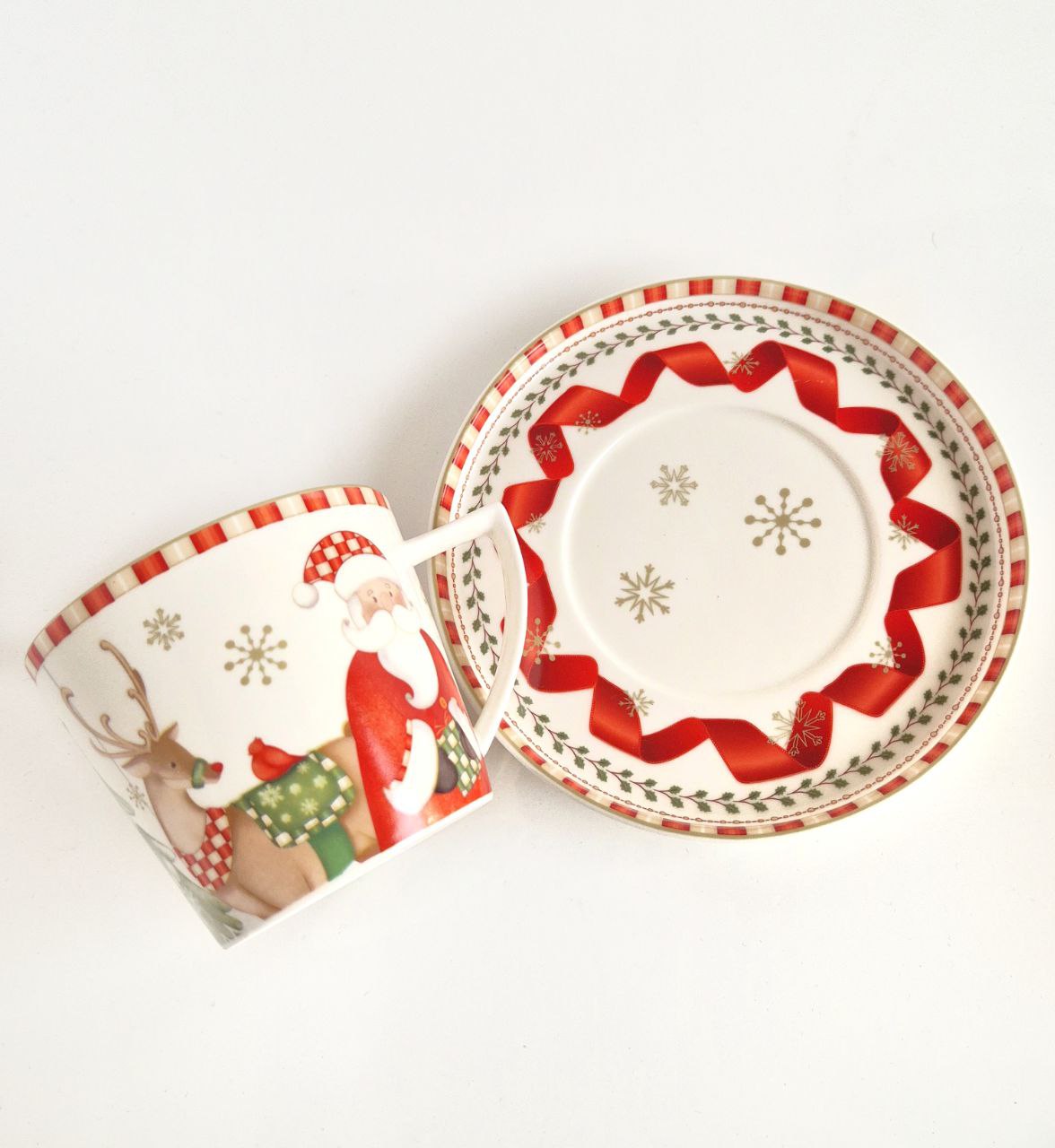 Christmas porcelain coffee set