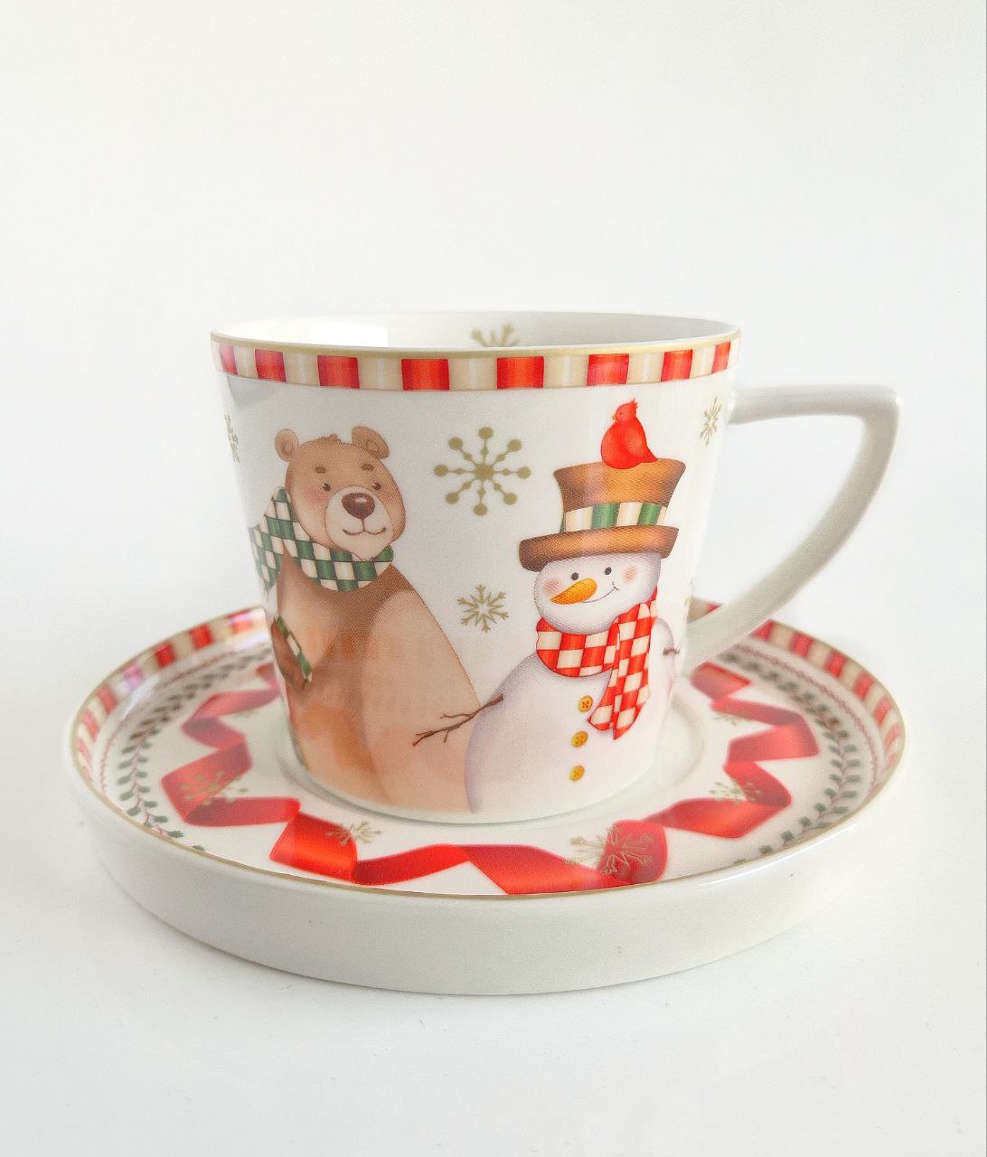 Christmas porcelain coffee set