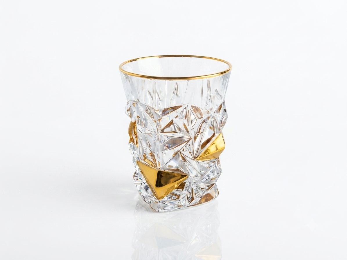 Crystal and Gold Tea Cups - Glacier