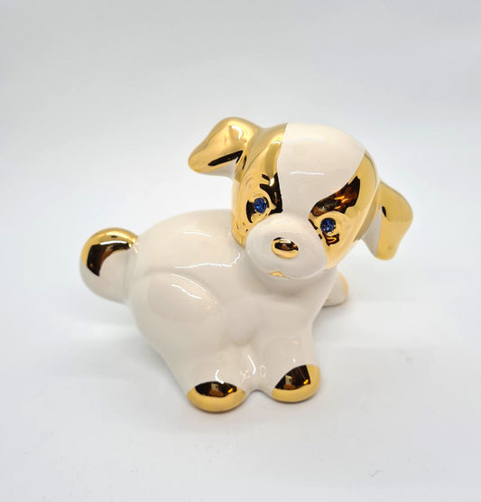 Ceramic Dog with Swarowski