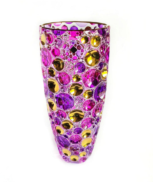 Colour crystal flower vase- Lisboa