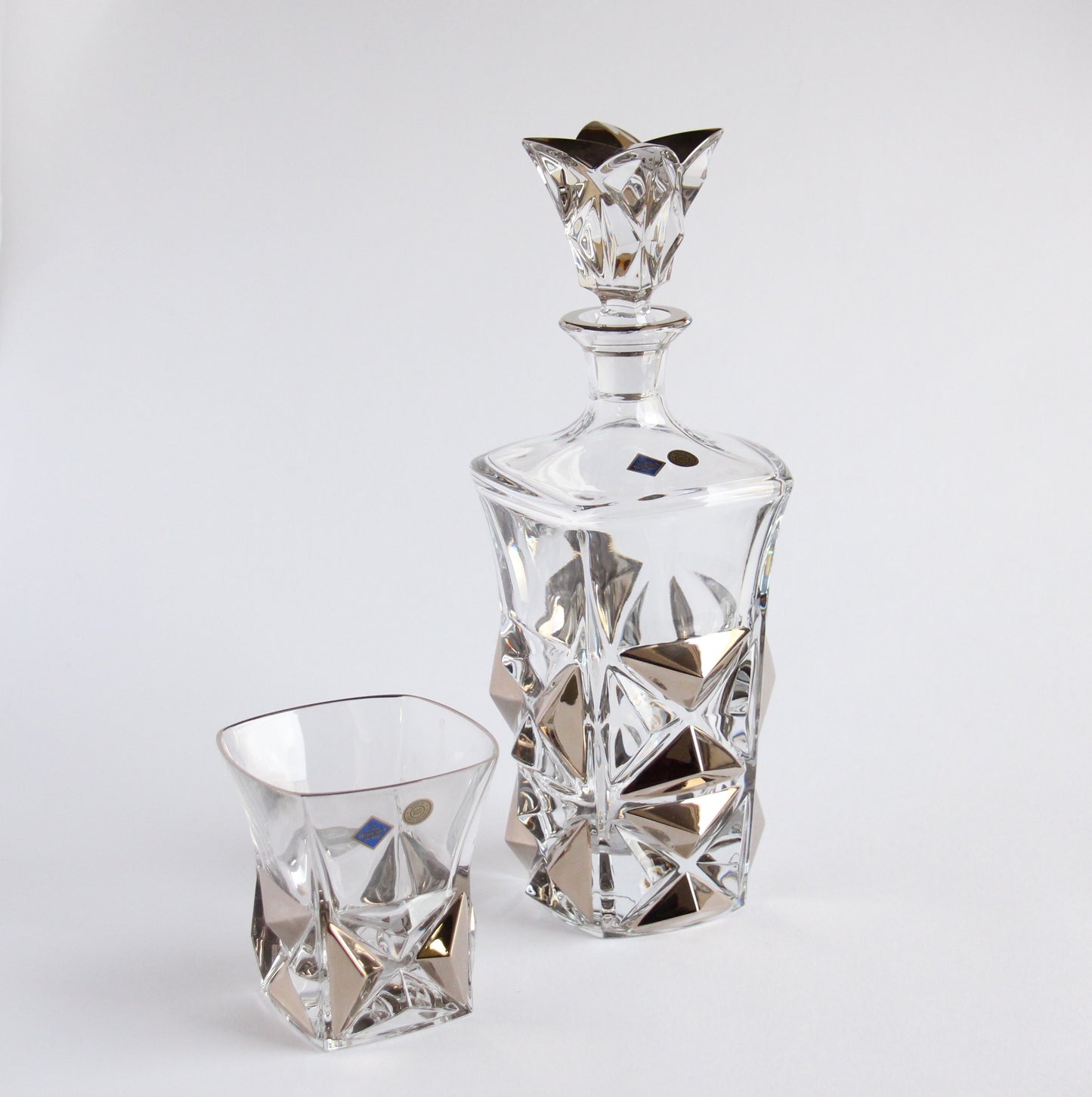 Crystal liquor bottle- Pyramid