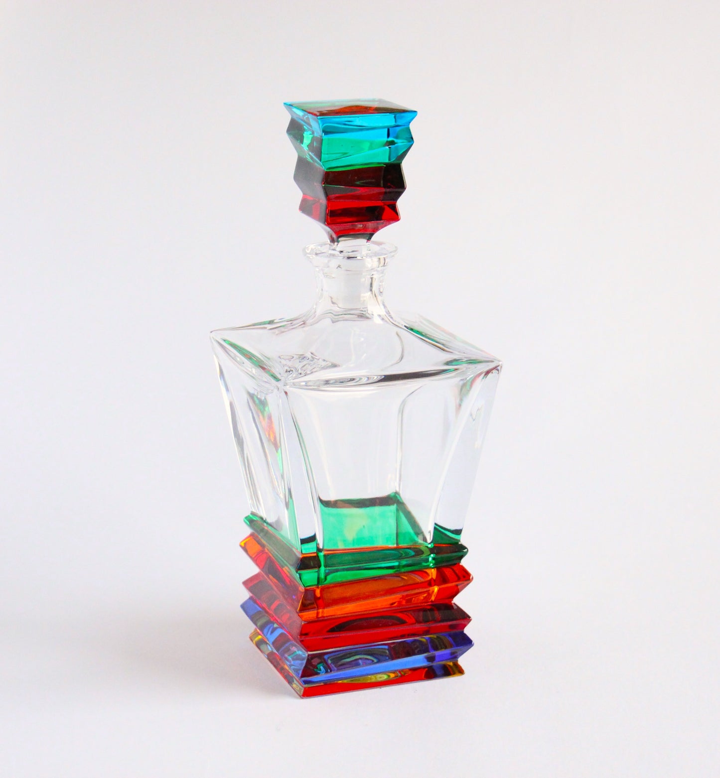 colour crystal liquor bottle - rocky