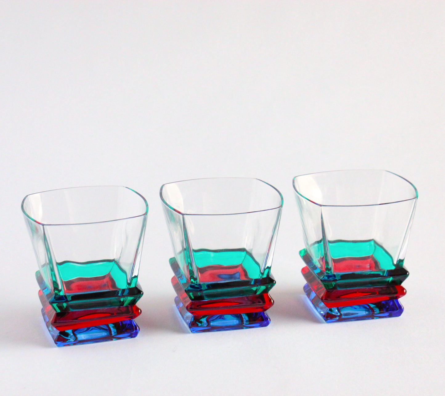 colour crystal whisky set - rocky