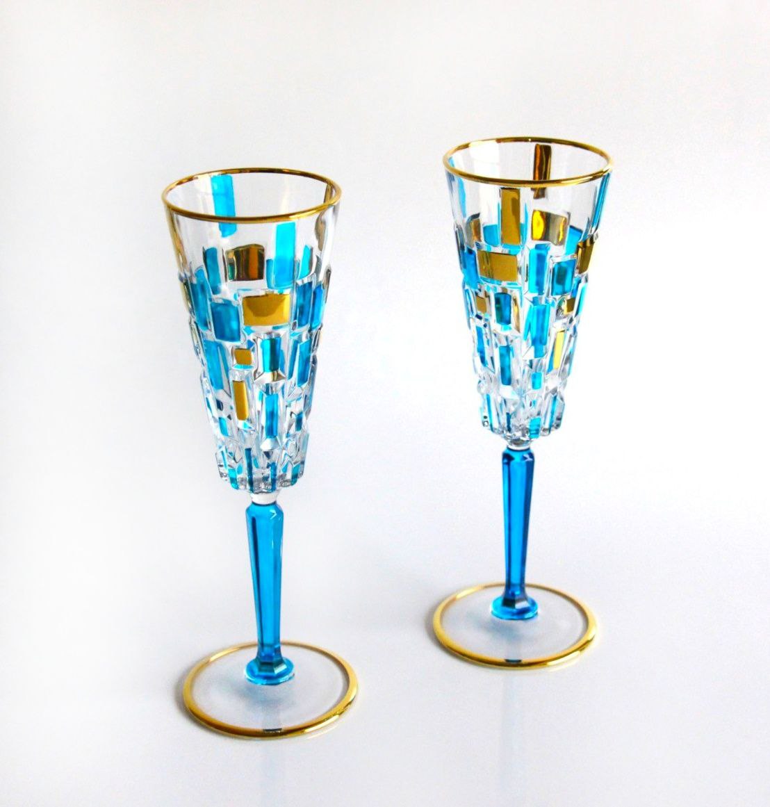 Turquoise champagne set- Etna