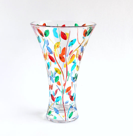 Colour Crystal Vase- Laurus