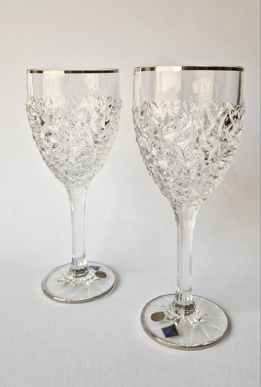 Crystal white wine set- Nicolette